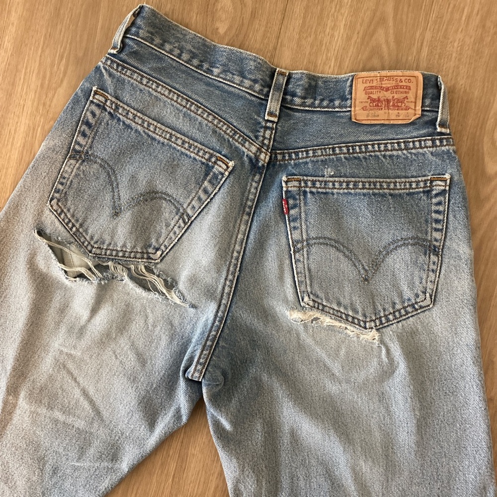 Levi’s vintage relaxed fit bum rip 569 jeans